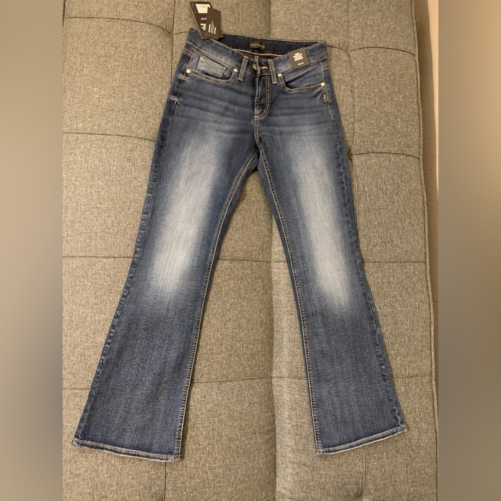 Bootcut Silver jeans NWT